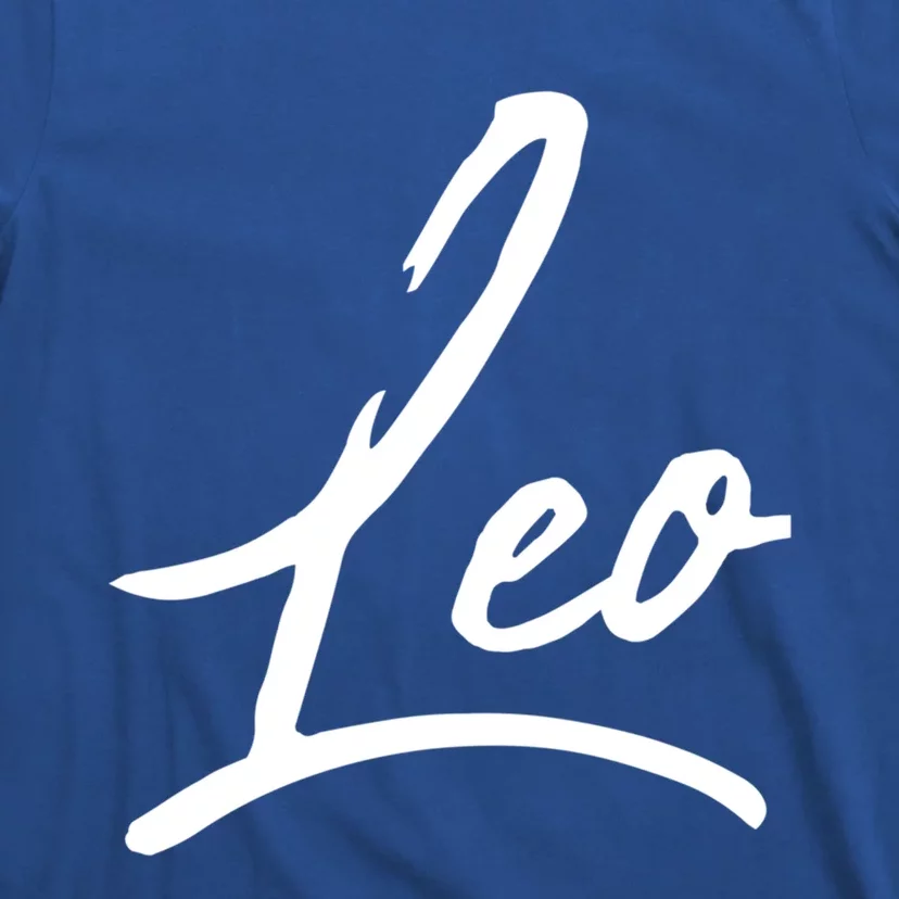 Beautiful Handwritten Font Leo Calligraphy Great Gift T-Shirt