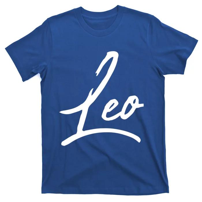 Beautiful Handwritten Font Leo Calligraphy Great Gift T-Shirt