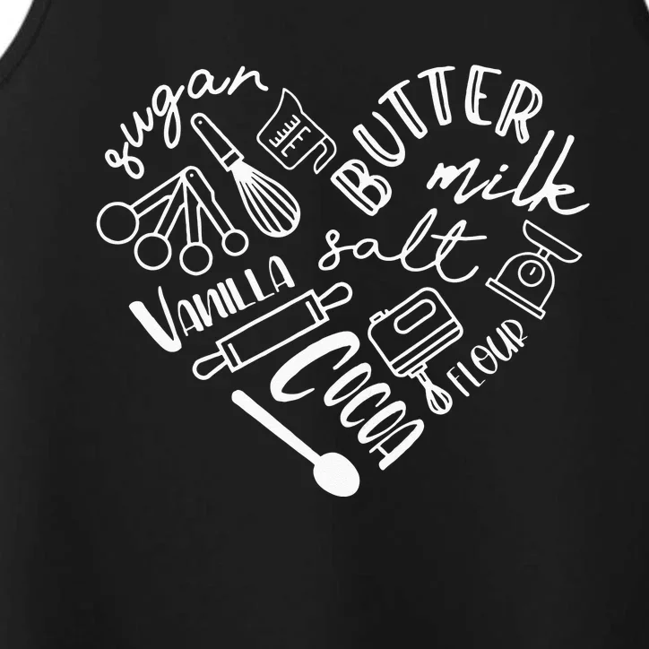 Baking Hear For Baker Pastry Chef Or Cook Performance Tank