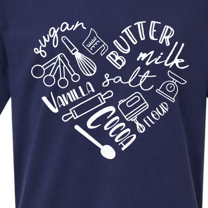 Baking Hear For Baker Pastry Chef Or Cook Sueded Cloud Jersey T-Shirt