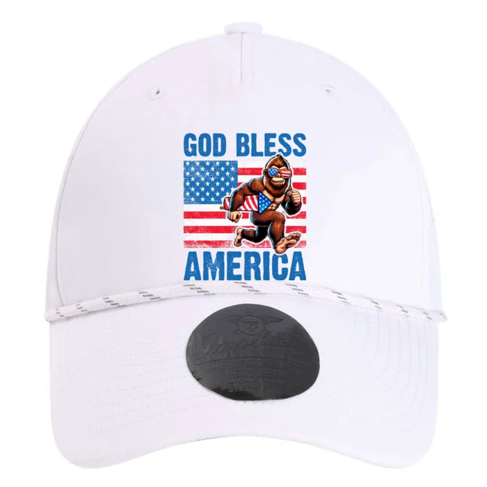 Bigfoot Holding Firework God Bless America Performance The Dyno Cap