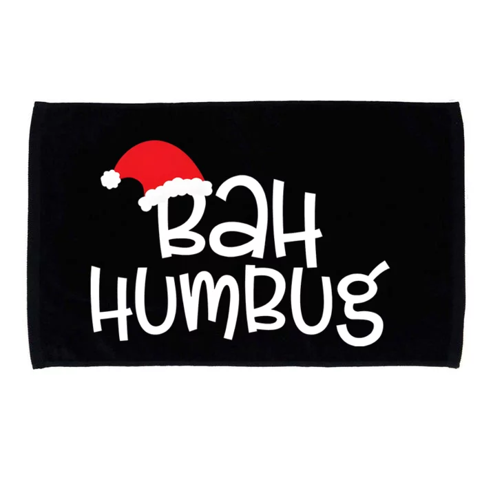 Bah Humbug Funny Christmas Sayings Microfiber Hand Towel