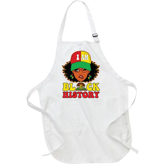 Black History For Women I Am Black History Month Full-Length Apron With Pocket