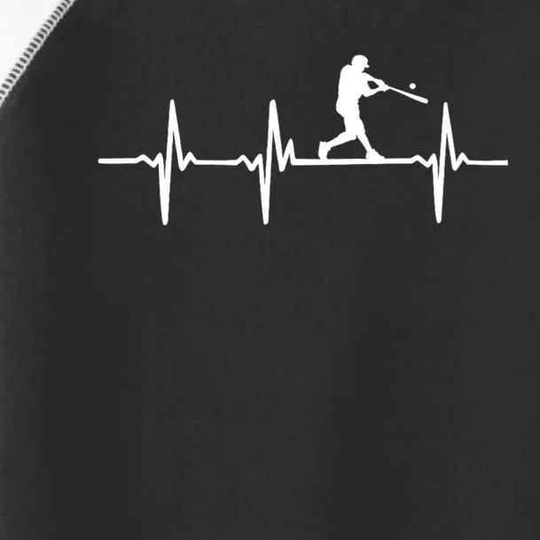 Baseball Heartbeat For Baseball Players And Fans Toddler Fine Jersey T-Shirt