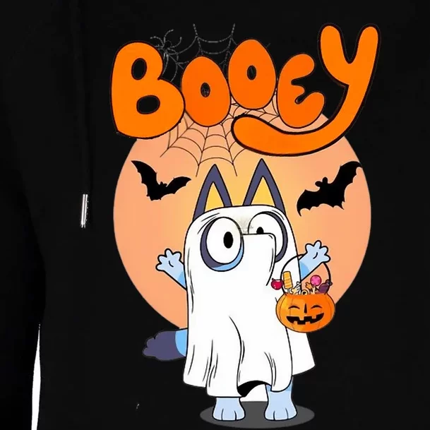 Booey Halloween Funny Spooky Season Womens Funnel Neck Pullover Hood