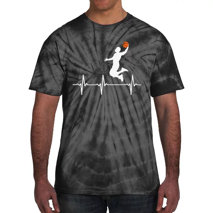 Basketball Heartbeat funny mother's day Tie-Dye T-Shirt