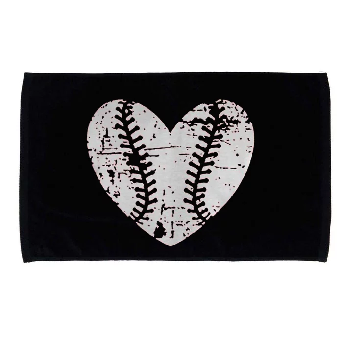 Baseball Heart Father Day Cute Mom Dad Men Women Softball Microfiber Hand Towel