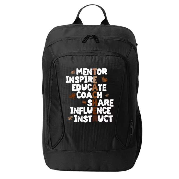 Black History For Teachers City Backpack