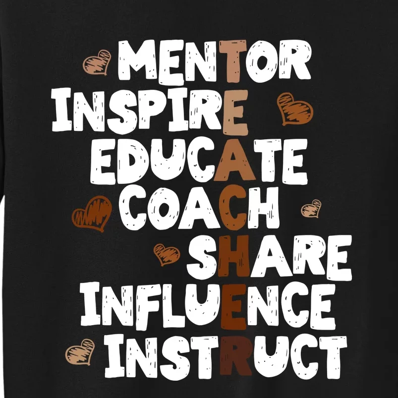 Black History For Teachers Tall Sweatshirt