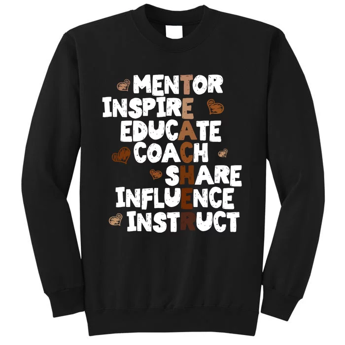 Black History For Teachers Tall Sweatshirt