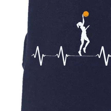 Basketball Heartbeat For Women And Girl Doggie 3-End Fleece Hoodie