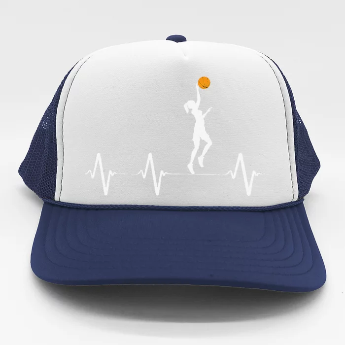 Basketball Heartbeat For Women And Girl Trucker Hat