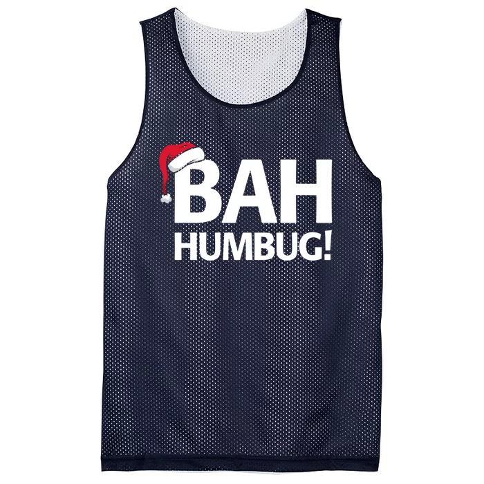 Bah Humbug Funny Santa Christmas Scrooge Mesh Reversible Basketball Jersey Tank