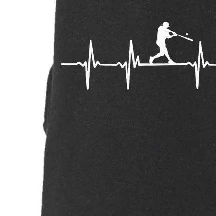 Baseball Heartbeat For Baseball Players And Fans Doggie 3-End Fleece Hoodie