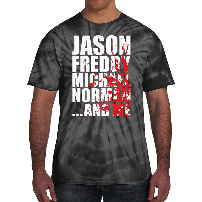 Bloody Halloween Famous Serial Slasher Killer Tie-Dye T-Shirt