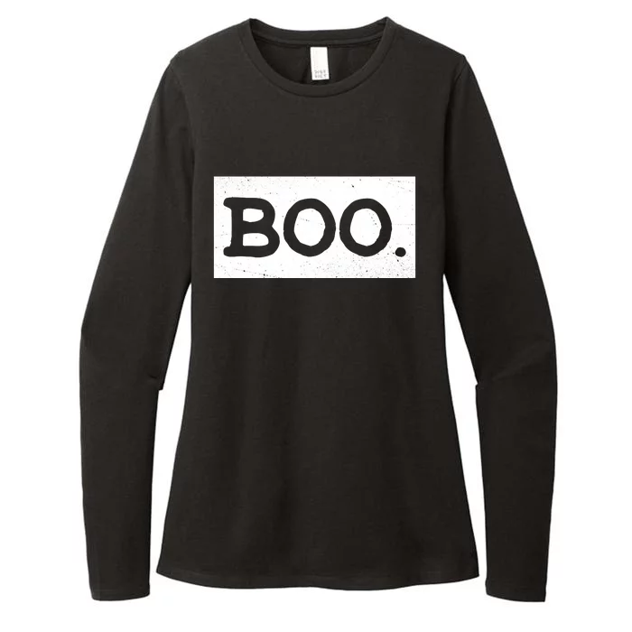 Boo Halloween Festive Womens CVC Long Sleeve Shirt