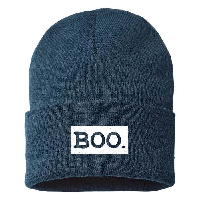 Boo Halloween Festive Sustainable Knit Beanie