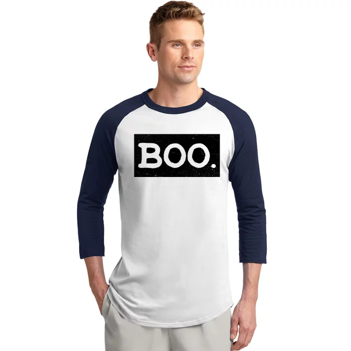 Boo Halloween Festive Baseball Sleeve Shirt