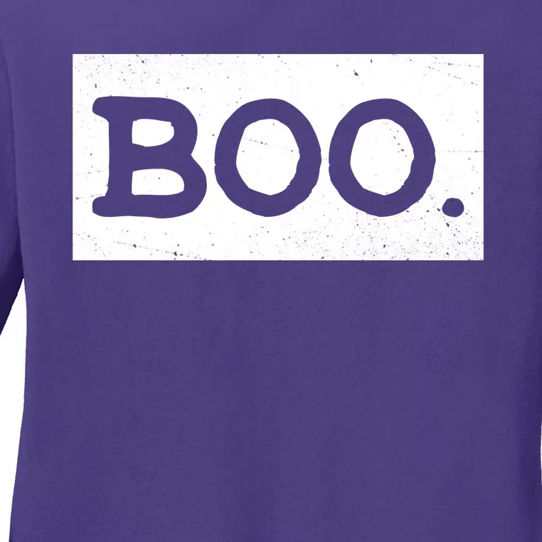 Boo Halloween Festive Ladies Long Sleeve Shirt