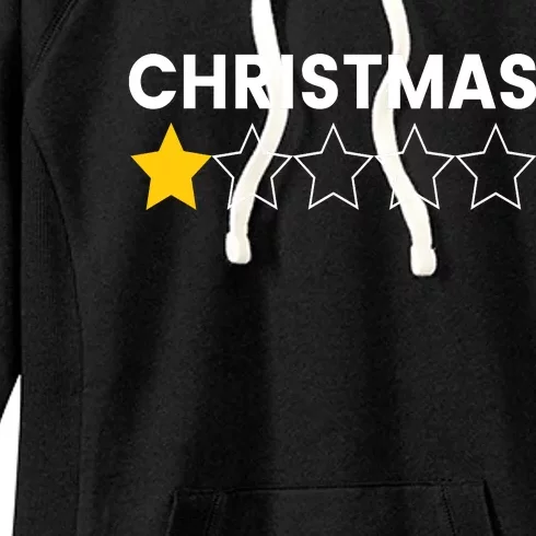 Bah Humbug Funny Christmas With A Star Women's Fleece Hoodie