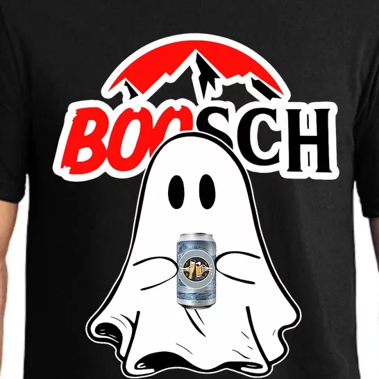 Booschbeer Halloween Funny Ghost Drinking Beer Pajama Set