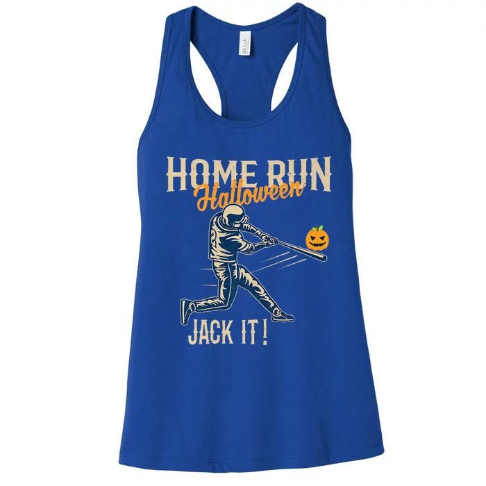 Baseball Halloween Fun Retro Distressed Stylish Graphic Premium Women's Racerback Tank