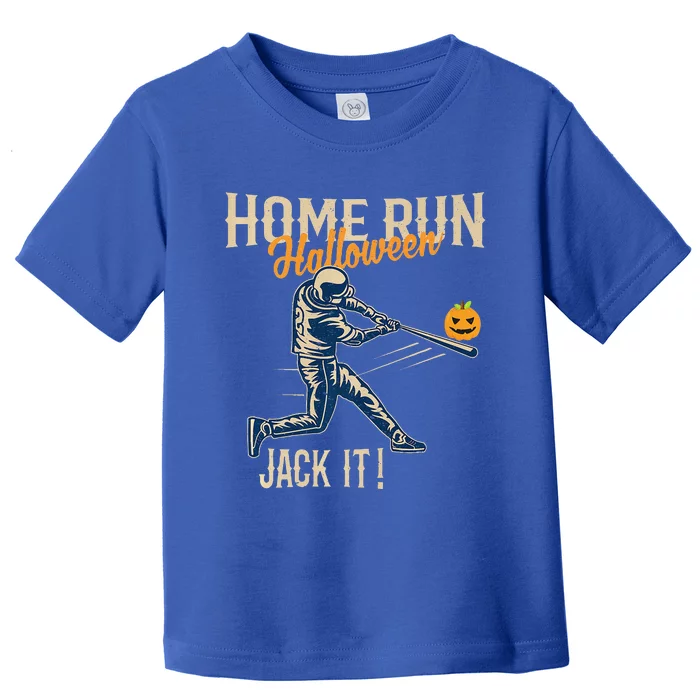 Baseball Halloween Fun Retro Distressed Stylish Graphic Premium Toddler T-Shirt