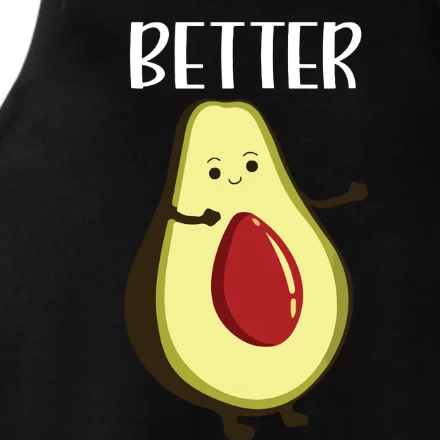 Better Half Funny Couple Avocado Matching Ladies Tri-Blend Wicking Tank