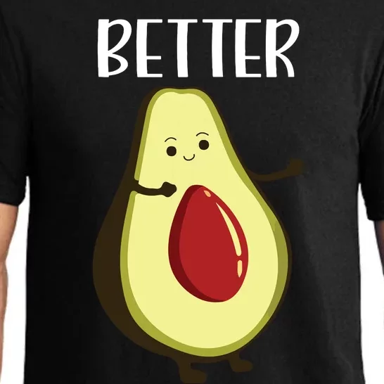 Better Half Funny Couple Avocado Matching Pajama Set