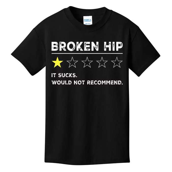 Broken Hip Funny Injury Recovery Get Well Soon Kids T-Shirt