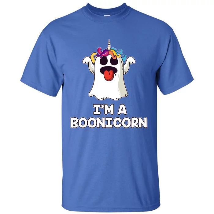 Boonicorn Halloween Funny Gift Funny Unicorn Boo Ghost Gift Tall T-Shirt