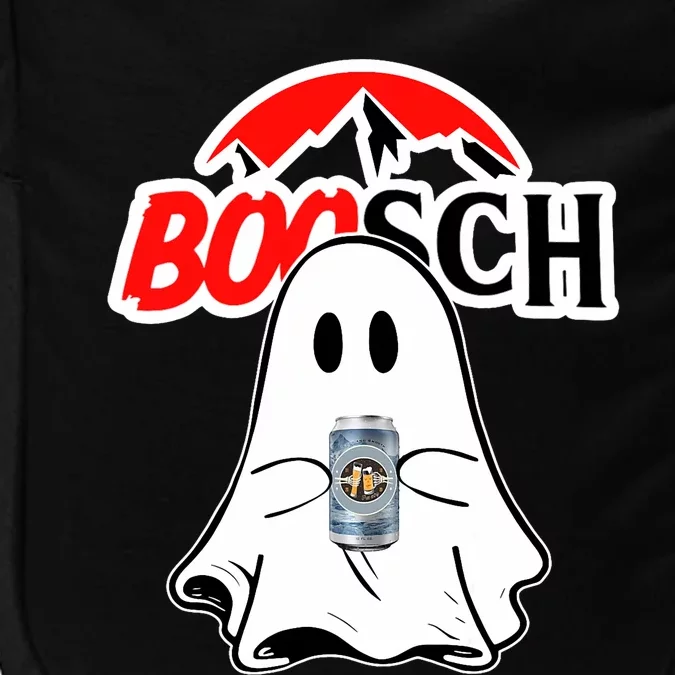 Booschbeer Halloween Funny Ghost Drinking Beer Impact Tech Backpack