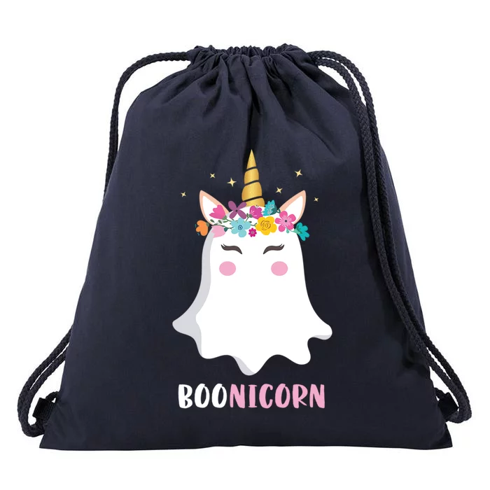 Boonicorn Halloween Ghost Ghoul Cute Unicorn Costume Gift Drawstring Bag