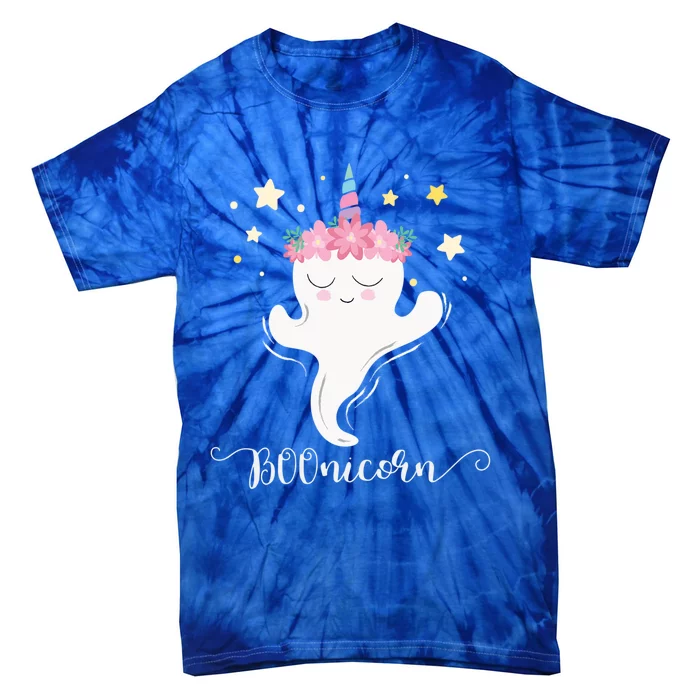 Boonicorn Halloween Ghost 2019 Unicorn Ghost Outfit Gift Tie-Dye T-Shirt