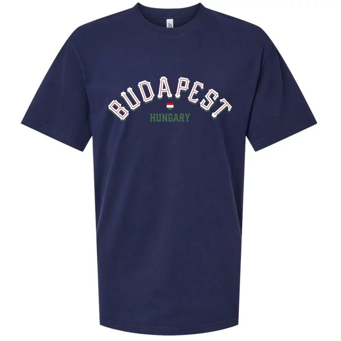 Budapest Hungary Great Gift Vintage Hungarian Capital Gift Sueded Cloud Jersey T-Shirt