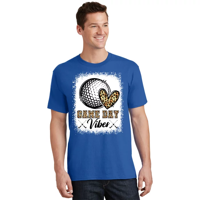 Bleached Hockey Game Day Vibes Hockey Mom Game Day Season Great Gift T-Shirt