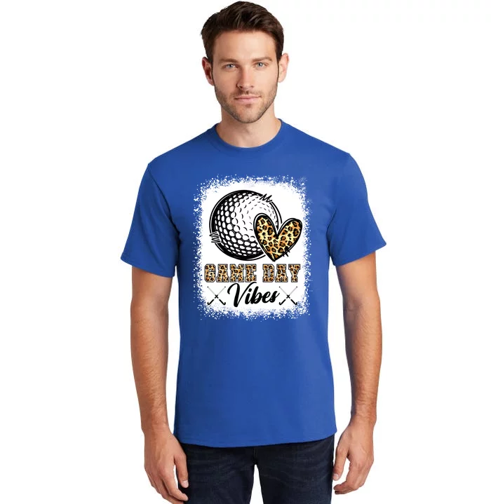 Bleached Hockey Game Day Vibes Hockey Mom Game Day Season Great Gift Tall T-Shirt