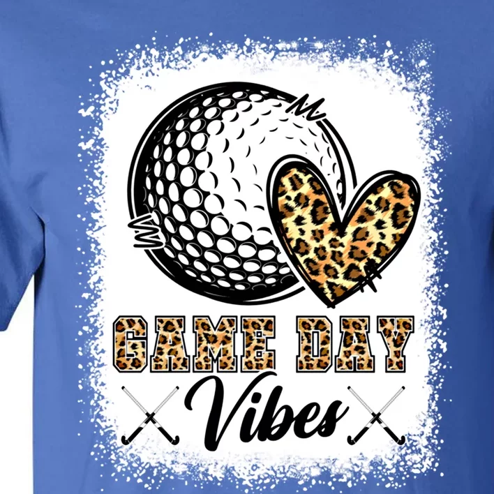 Bleached Hockey Game Day Vibes Hockey Mom Game Day Season Great Gift Tall T-Shirt