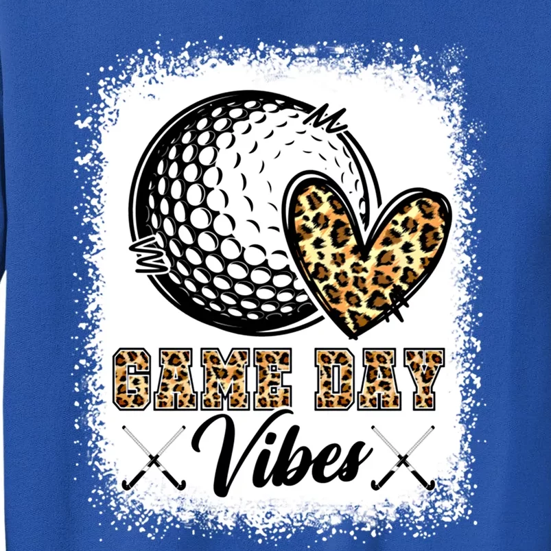 Bleached Hockey Game Day Vibes Hockey Mom Game Day Season Great Gift Tall Sweatshirt