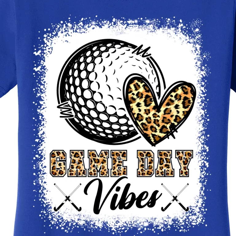 Bleached Hockey Game Day Vibes Hockey Mom Game Day Season Great Gift Women's T-Shirt