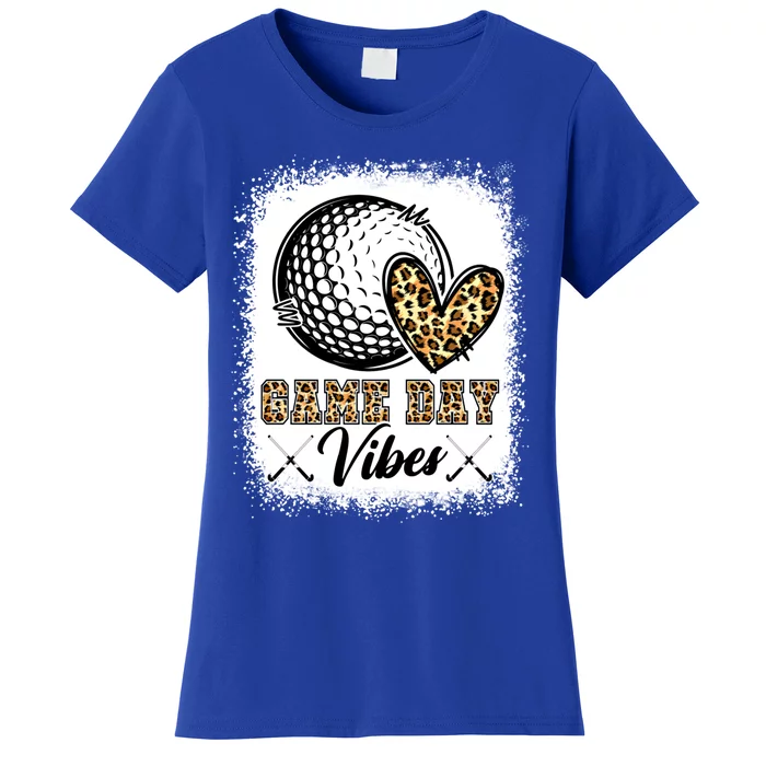 Bleached Hockey Game Day Vibes Hockey Mom Game Day Season Great Gift Women's T-Shirt