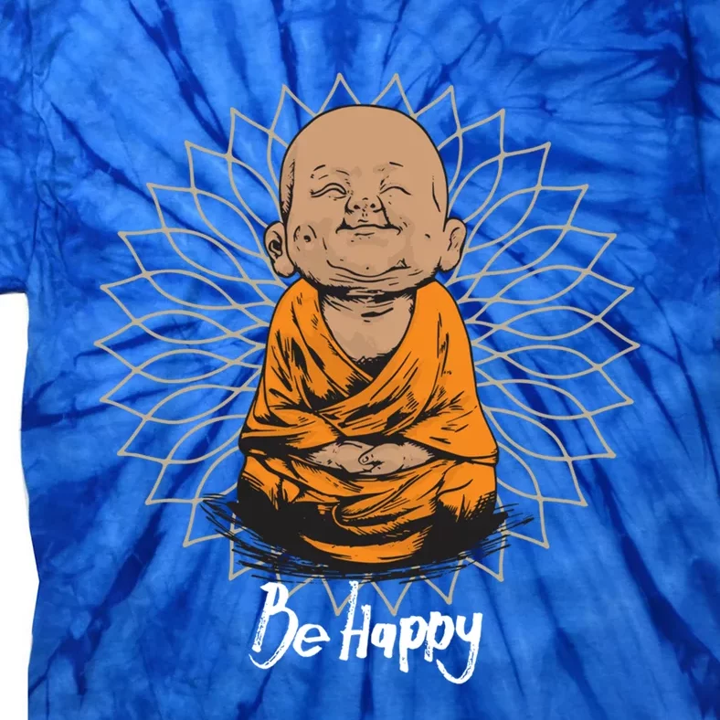 Be Happy Gift Heavily Meditated Gift Buddha Yoga Gift New Cool Gift Tie-Dye T-Shirt