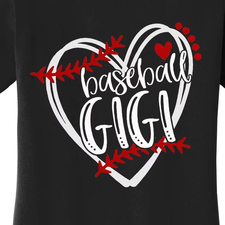 Baseball Heart GIGI Grandma T Trendy Women's T-Shirt