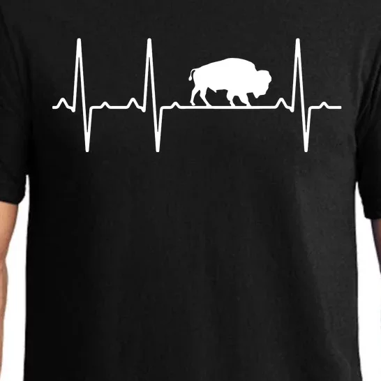 Buffalo Heartbeat Gift For Men Women Tamaraw Bison Lover Pajama Set