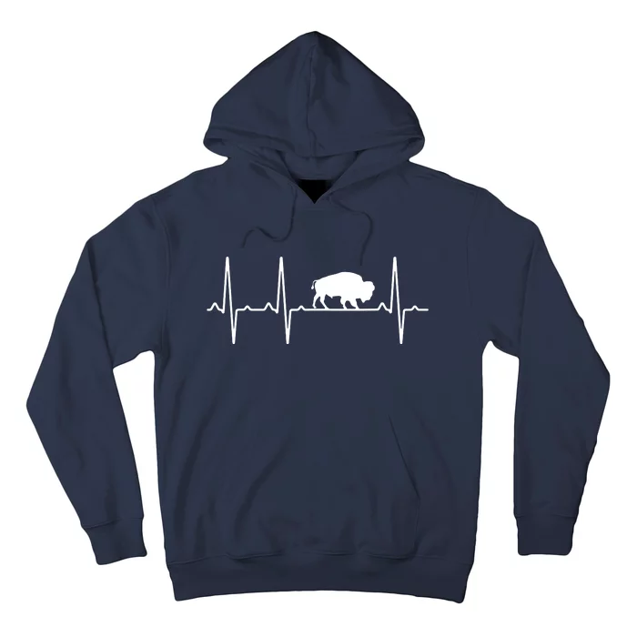 Buffalo Heartbeat Gift For Men Women Tamaraw Bison Lover Hoodie