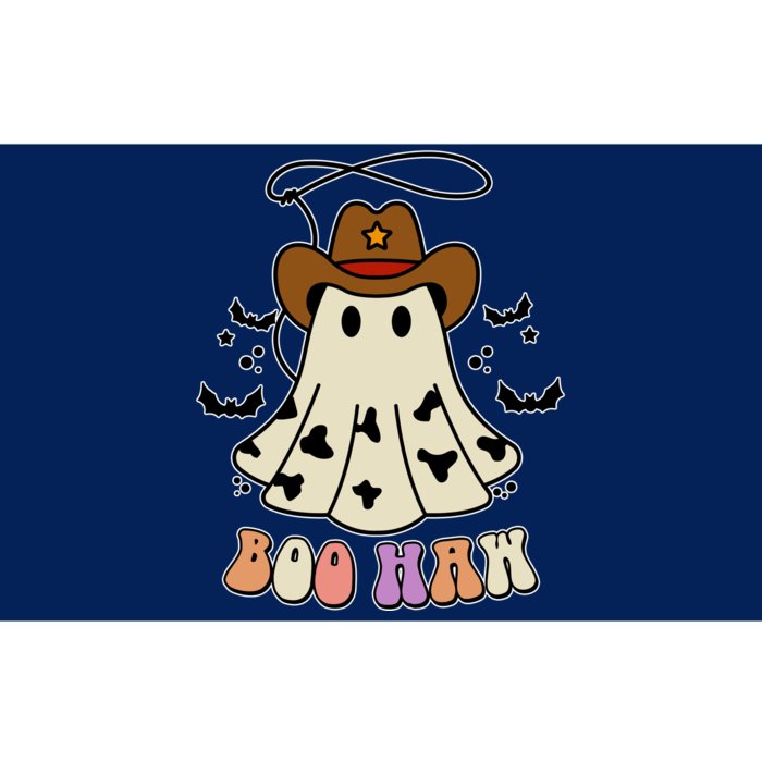 Boo Haw Ghost Western Cowboy Cowgirl Halloween Bumper Sticker