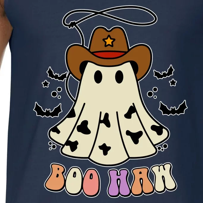 Boo Haw Ghost Western Cowboy Cowgirl Halloween Comfort Colors® Tank Top