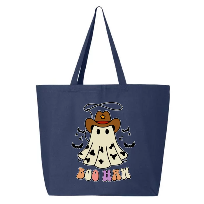 Boo Haw Ghost Western Cowboy Cowgirl Halloween 25L Jumbo Tote