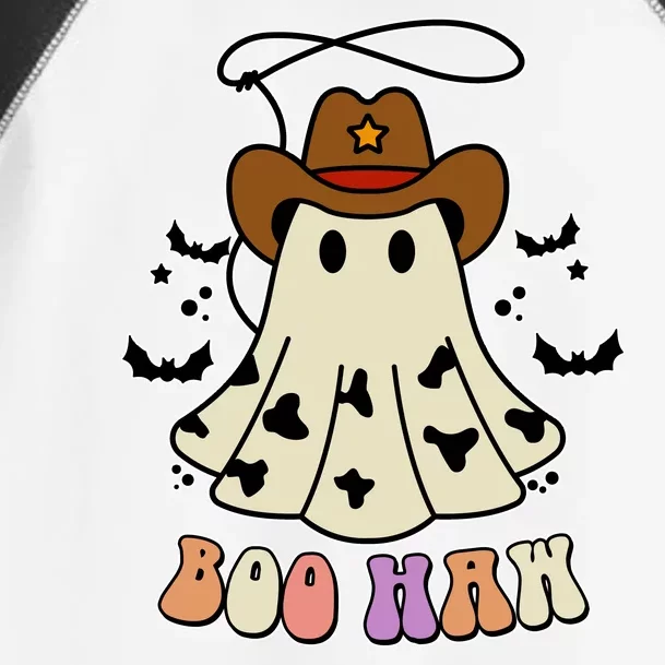 Boo Haw Ghost Western Cowboy Cowgirl Halloween Toddler Fine Jersey T-Shirt