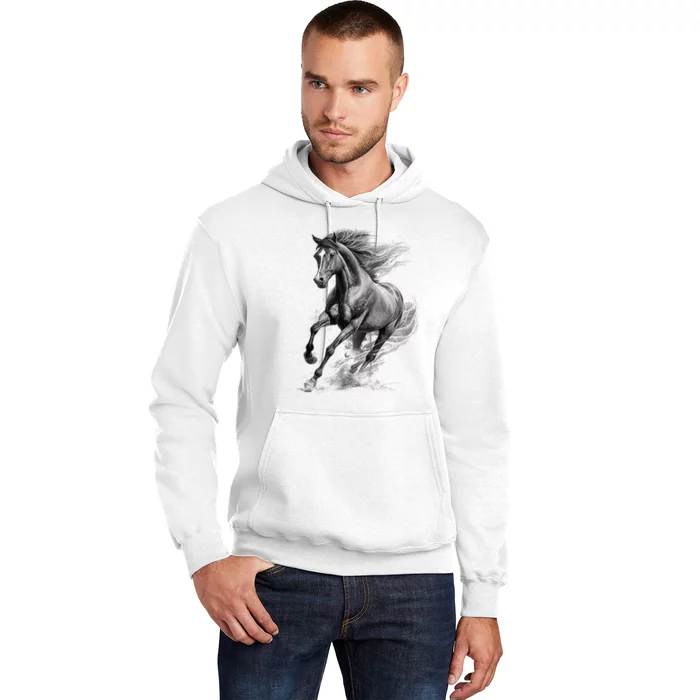 Beautiful Horse Graphic Horse Lover Hoodie